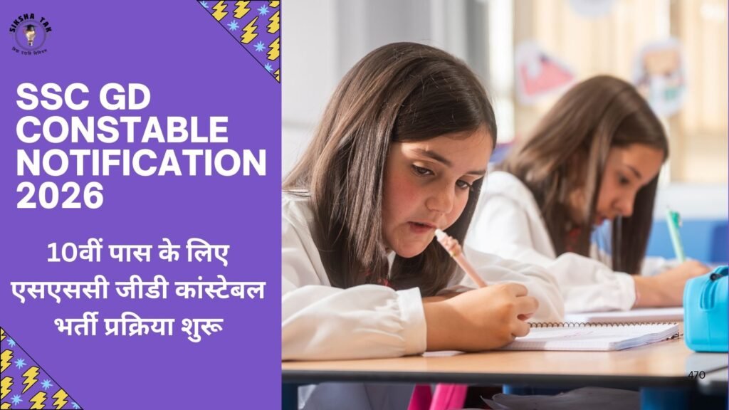 SSC Gd Constable Notification 2026