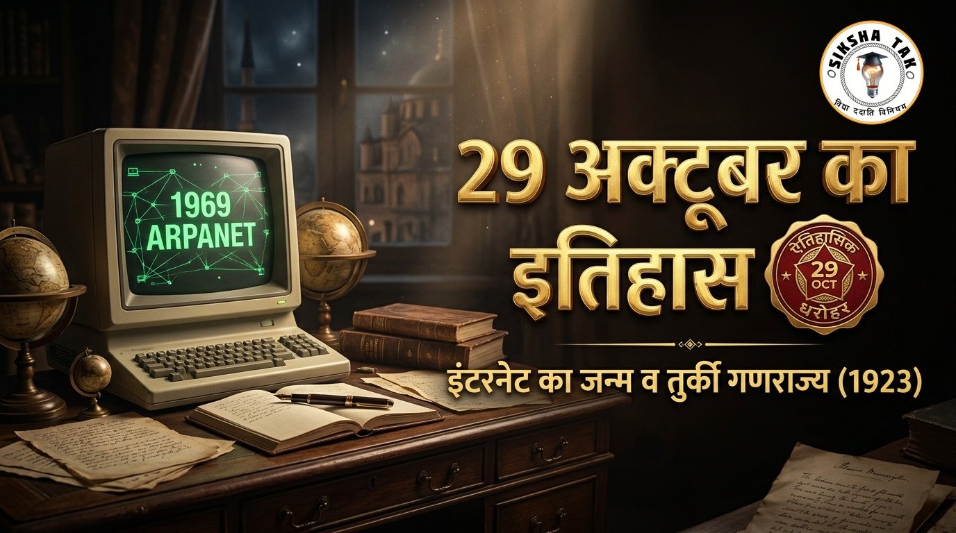 29 October History in Hindi: 29 अक्टूबर का ऐतिहासिक महत्व — इंटरनेट का जन्म, तुर्की गणराज्य की स्थापना व ओडिशा सुपर साइक्लोन