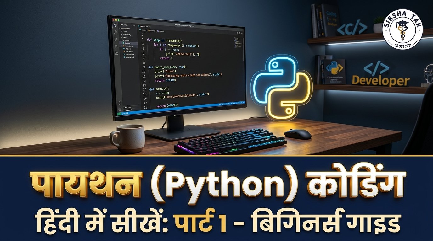 पायथन (Python) कोडिंग हिंदी में सीखें (Part 1 – शुरुआत से संपूर्ण गाइड)