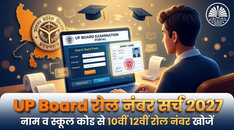 UP Board Roll Number 2027: क्या नाम से रोल नंबर निकाल सकते हैं? जानें UPMSP का असली नियम व सच्चाई UP Board Roll Number 2027: क्या नाम से रोल नंबर निकाल सकते हैं? जानें UPMSP का असली नियम व सच्चाई